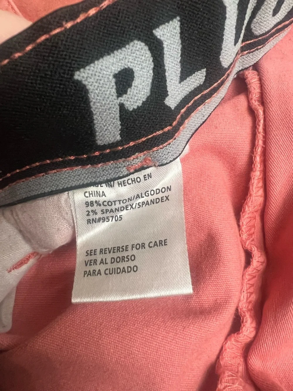 Plugg Flex Men's Coral Flat-Front Cotton Shorts Size 36 Summer Golf Spring Date - Picture 5 of 7